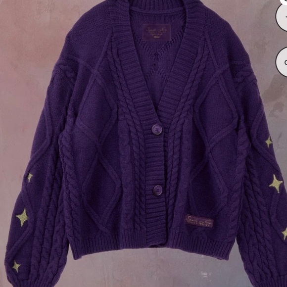 Taylor Swift Sweaters - Taylor Swift Speak Now Purple Cardigan